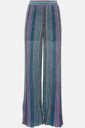Missoni Striped lamÃ© palazzo pants