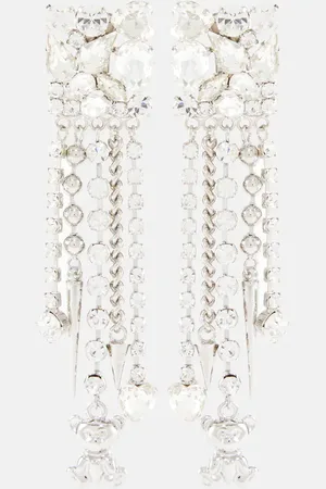 Alessandra Rich Embellished clip-on earrings