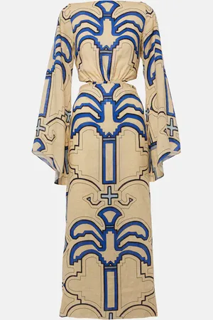 JOHANNA ORTIZ Linen midi dress