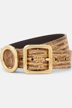 Jacquemus Regalo croc-effect leather belt