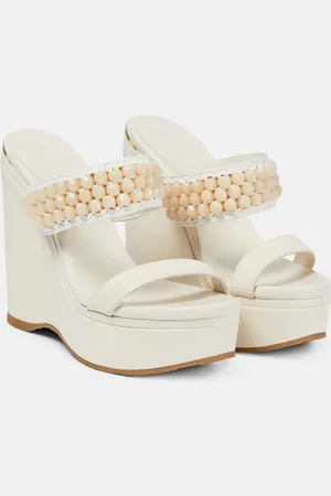 Jimmy Choo Amoure Wedge 130 leather sandals