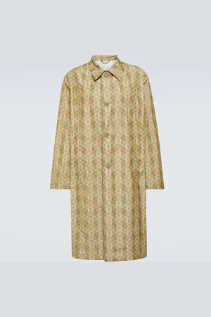 DRIES VAN NOTEN Printed technical car coat