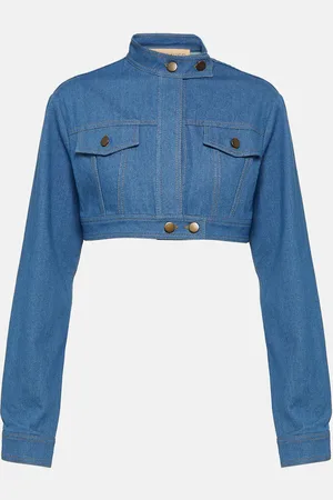 AYA MUSE Pilla cropped denim jacket