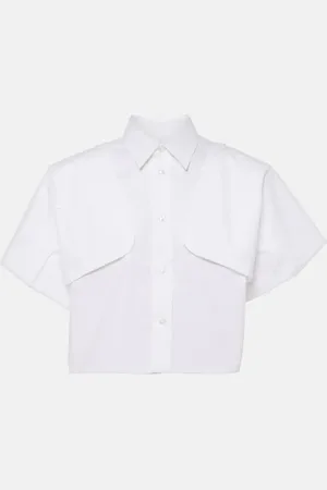 Maison Margiela Cotton cropped shirt