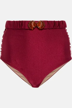 JOHANNA ORTIZ High-rise belted bikini bottoms