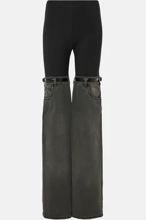 COPERNI Denim-paneled straight pants