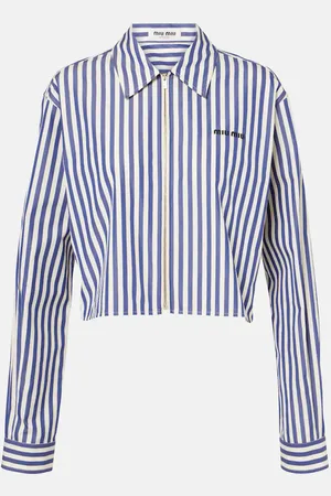 Miu Miu Striped cotton shirt