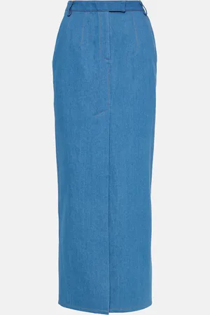 AYA MUSE Colia denim maxi-skirt