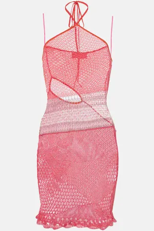 Roberta Einer Natalie knitted cotton minidress
