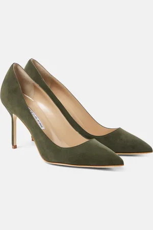 Manolo Blahnik BB 90 suede pumps