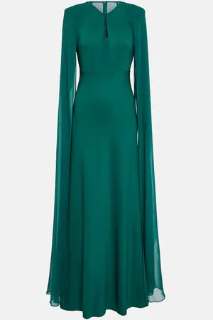 Roland Mouret Cape chiffon gown