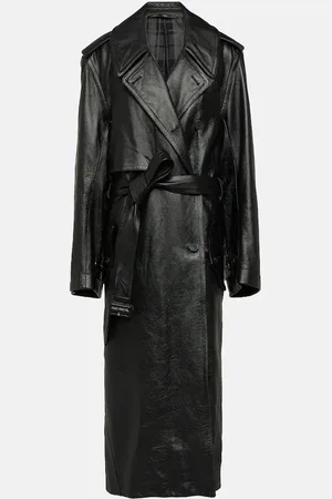 Balenciaga Cocoon leather trench coat