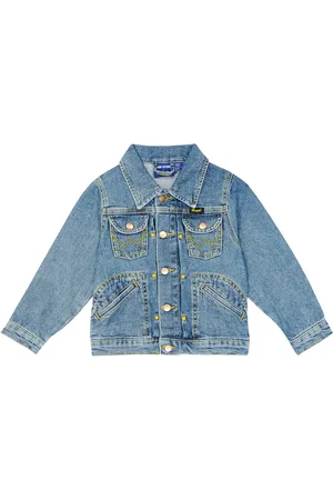 Mini Rodini X Wrangler cotton denim jacket