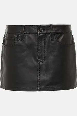 WARDROBE.NYC Micro leather miniskirt