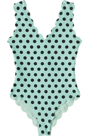Marysia Bumby Charleston polka-dot scalloped swimsuit