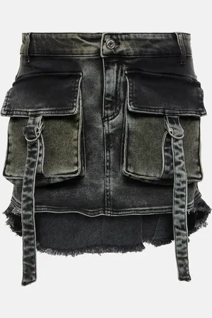 BLUMARINE Denim miniskirt