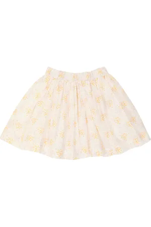 BONPOINT Suzon cotton floral skirt