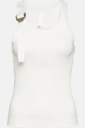DION LEE Safety Slider cotton-blend tank top
