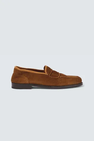 JOHN LOBB Bath suede loafers