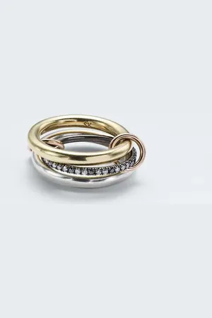 SPINELLI KILCOLLIN Libra 18kt and sterling silver rings with diamonds
