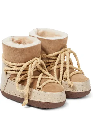 INUIKII Classic leather-trimmed shearling snow boots