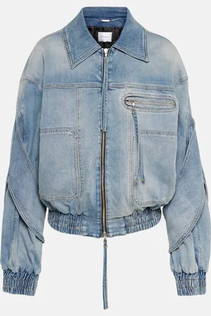 BLUMARINE Denim bomber jacket