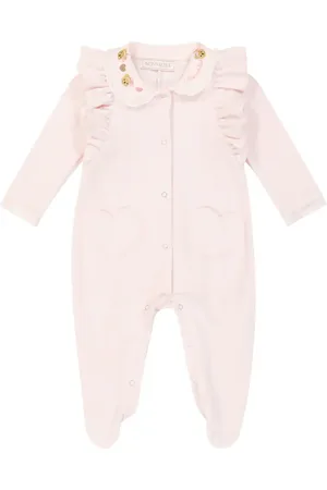 MONNALISA Baby cotton-blend playsuit