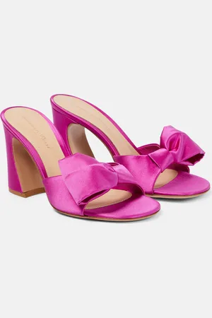 Gianvito Rossi Rosie satin mules