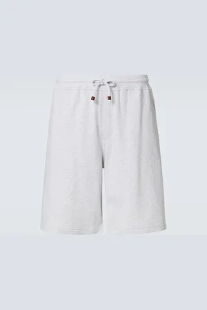 Brunello Cucinelli Cotton-blend jersey shorts