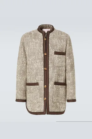 VALENTINO Melange wool-blend jacket
