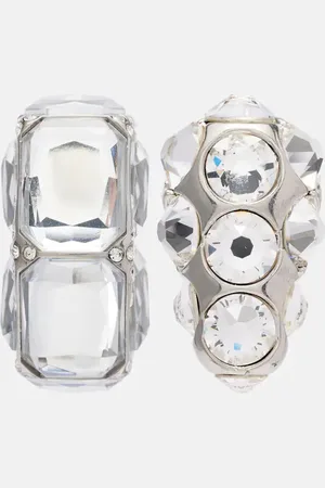 Acne Studios Asymmetric embellished earrings