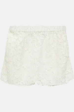 Gucci High-rise lace shorts