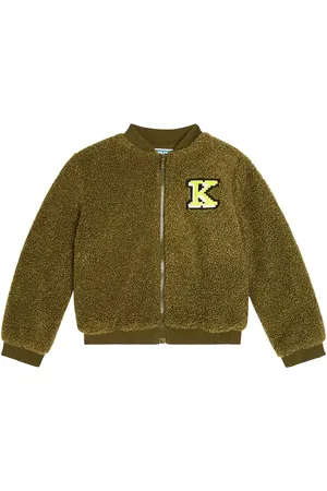 Kenzo Logo teddy bomber jacket