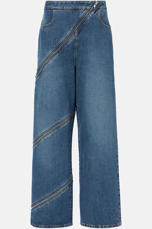 Alaïa Zip-up wide-leg jeans