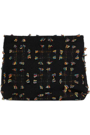 GABRIELA HEARST Phoebe fringed cashmere clutch