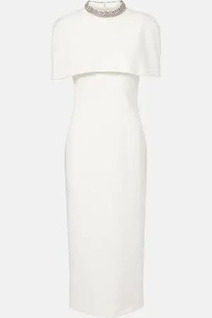Roland Mouret Embellished crÃªpe cocktail dress