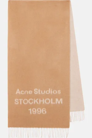 Acne Studios Logo wool scarf