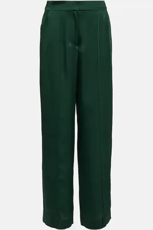 Simkhai Kyra satin wide-leg pants