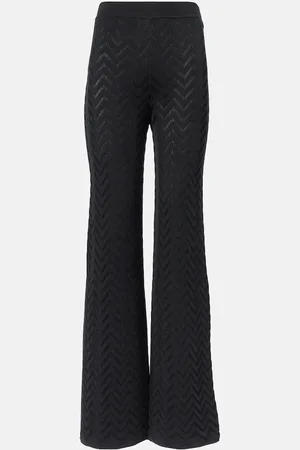 Missoni High-rise cotton-blend wide-leg pants