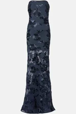 ROTATE 3D mesh maxi dress