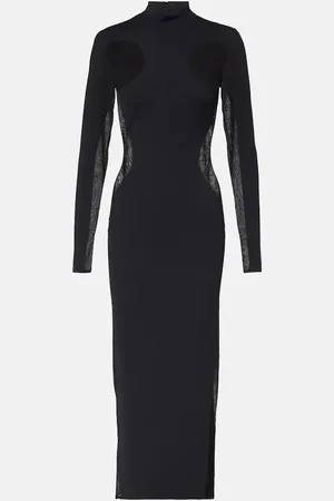 Stella McCartney Miracle mesh-paneled knitted maxi dress