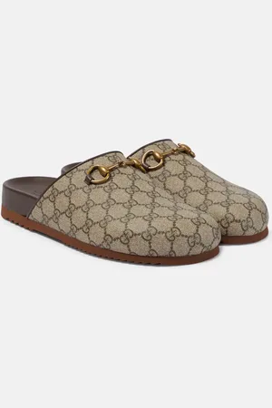 Gucci GG Supreme Horsebit mules