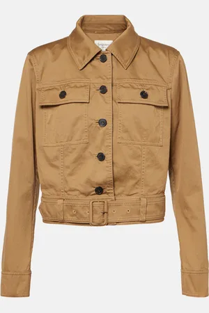 Saint Laurent Cropped cotton serge jacket