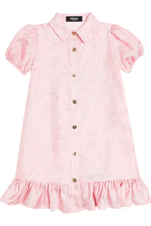VERSACE Barocco silk twill dress