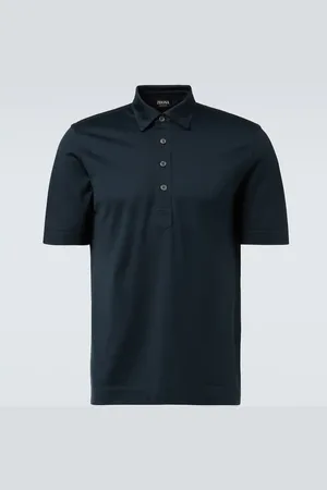Ermenegildo Zegna Silk and cotton polo shirt