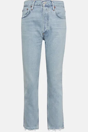 AGOLDE Riley high-rise cropped jeans
