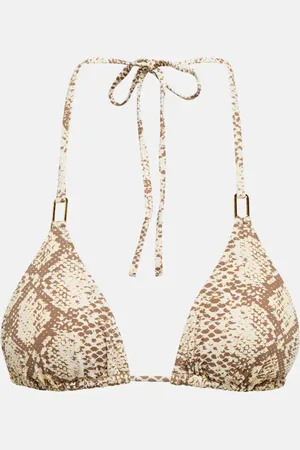 Melissa Odabash Cancun snake-print bikini top
