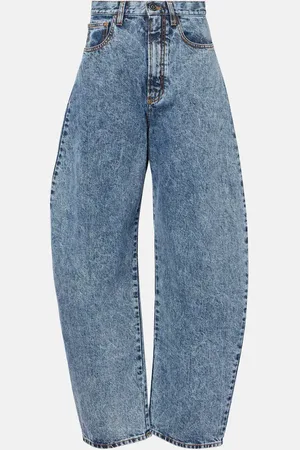 Alaïa High-rise barrel-leg jeans