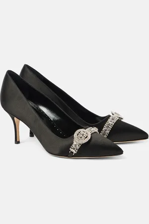 Manolo Blahnik Asa 70 satin pumps