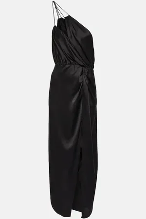 The Sei One-shoulder silk midi dress
